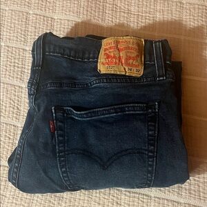 Levi's Men's Dark and Light Blue Slim Straight Jeans